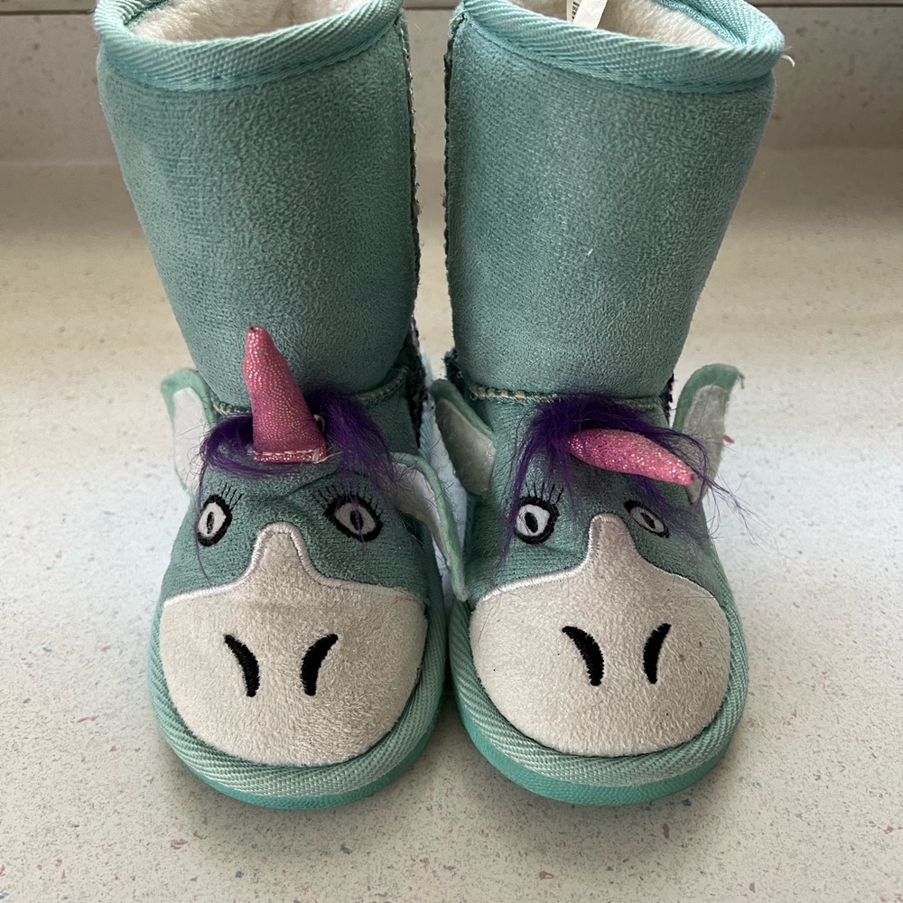 Kids Unicorn Mukluk boots
